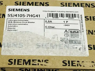 5SJ4105-7HG41 | Siemens  Miniature Circuit Breaker 1-Pole 0.5A 240V - New Other