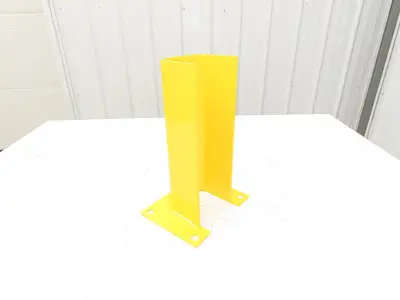 Post Protector 12" Pallet Rack Column Guard Yellow 4" ID Width