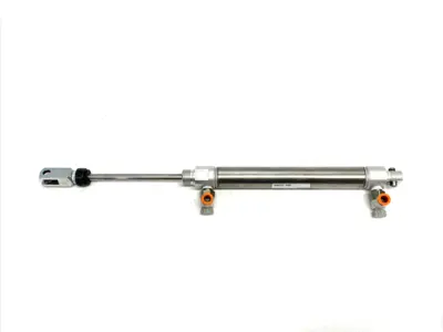 USED SMC ROUND BODY AIR CYLINDER, 0.75" BORE, 4" STROKE
