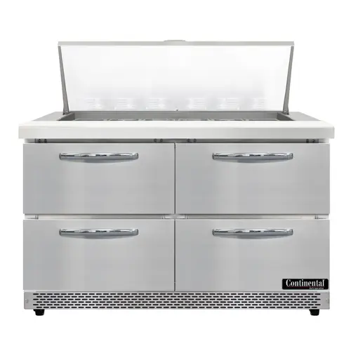 Continental D48N18M-FB-D 48" Designer Line Sandwich/salad Prep Table W/ Refrigerated Base, 115v