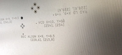 USED Universal Instruments Corporation Board Error Correction Alignment Tooling Plate