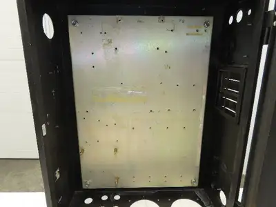 Aluminum Electrical Enclosure Control Panel 26x20x8" Back Plate JIC Black