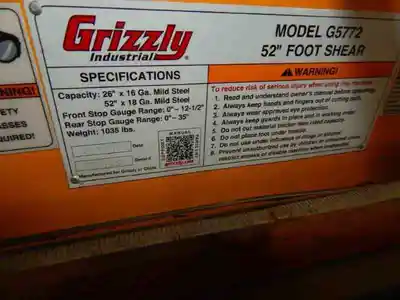 USED GRIZZLY G5772