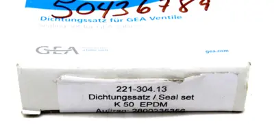 NEW TUCHENHAGEN GEA 221-304.13 SEAL SET K 50 EPDM 22130413