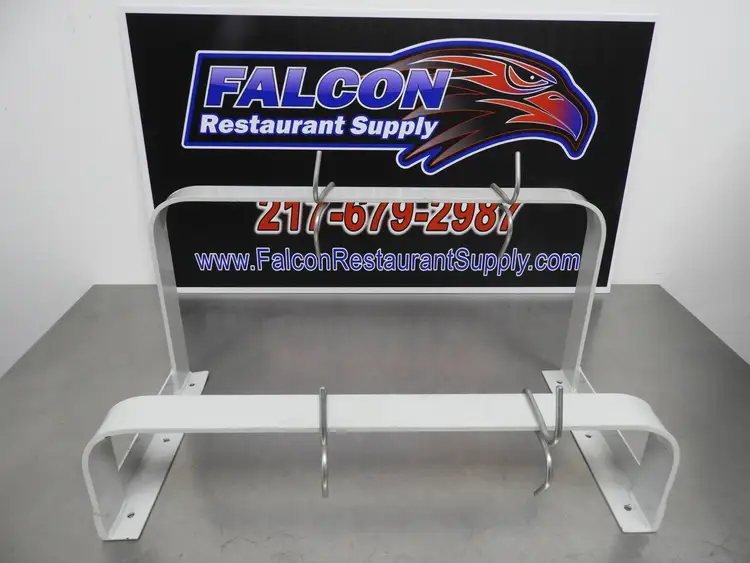 Used Falcon Restaurant Supply Used 24"x12"x12" Commercial Wall Mounted Pan Hanger with Four Hooks Restaurant Equipment (Miscellaneous) Illinois US | Falcon Restaurant Supply #1376489