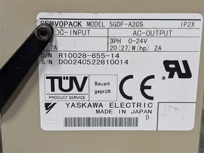 Yaskawa SGDF-A2CS ServoPack DC Input Module R10028-655-14 Used