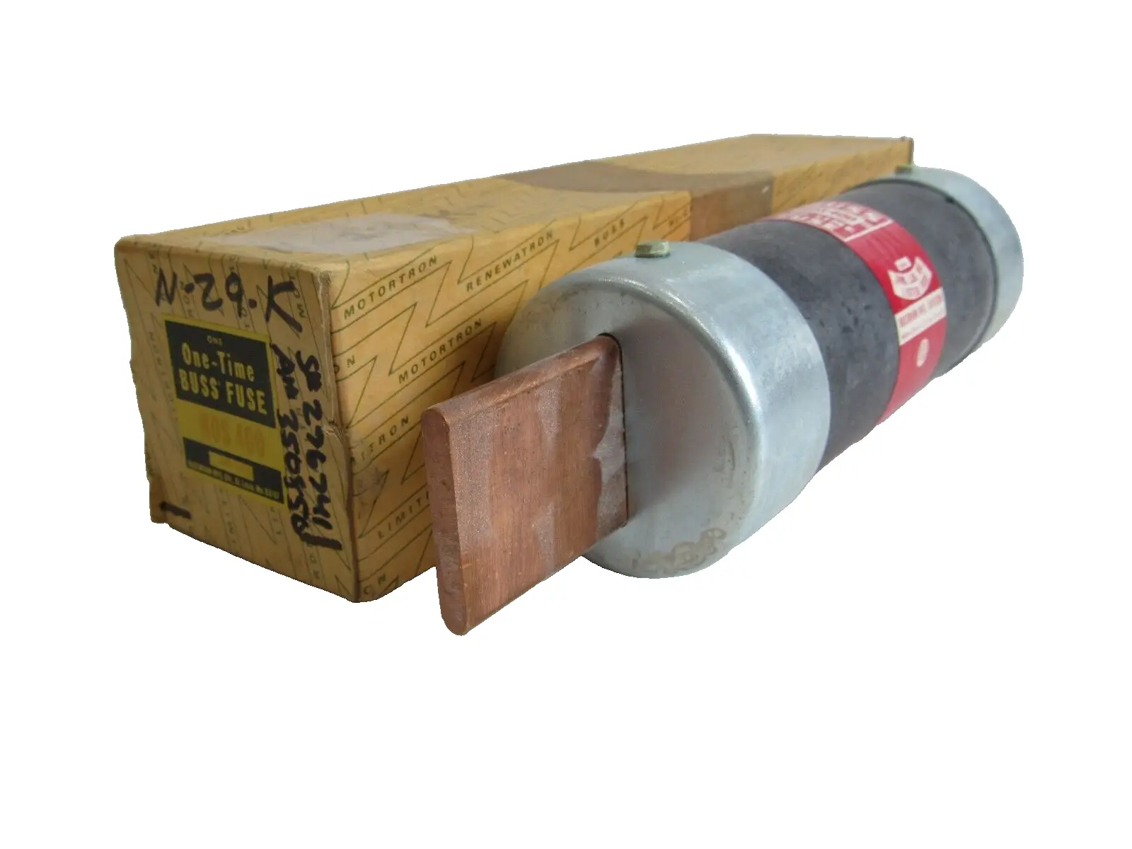 NEW BUSSMAN NOS-400 ONE TIME FUSE 600V NOS400