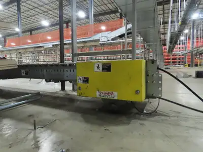 Automotion 15"x 66' Belt Drive Live Roller Bed Conveyor 460V End Drive 95FPM