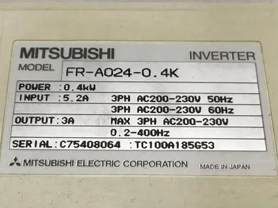 USED MITSUBISHI FR-A024-0.4K