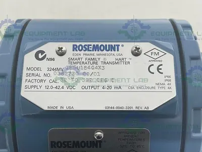 NEW ROSEMOUNT 3244MV SMART TEMPERATURE TRANSMITTER 3244MV1E5U1B4Q4X3
