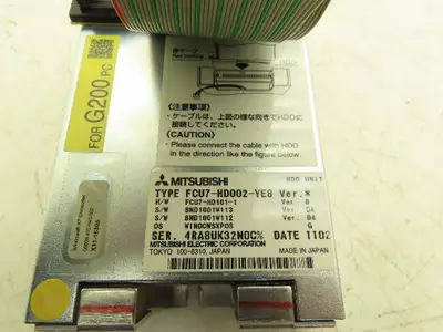 Mitsubishi Electronics FCU7-HD002-YE8 Mazak Hard Disk Drive Unit Version B