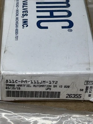 NEW MAC VALVES 811C-PM-111JM-172