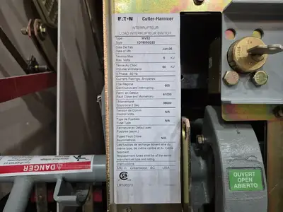 Used EATON CUTLER-HAMMER MVS2 Switchgears British Columbia CA | Lenmark #239390