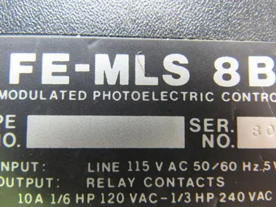 Microswitch FE-MLS8B Modulated Photoelectric Control 115V