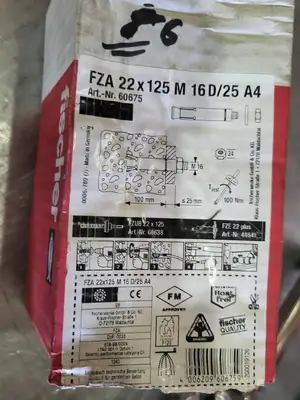 NEW FISCHER FZA 22X125 M16D/25A4