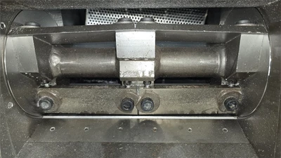 8" x 14" Rapid Model F-14 Granulator w/ In-Line Roll Feed System, 7.5 HP