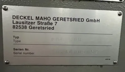 USED DECKEL MAHO DMC 80 H