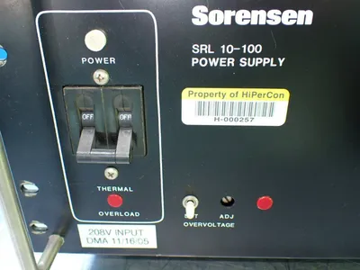 Used SORENSEN SRL10100 DC Power Supplies Ohio US | HGR 24 #941854