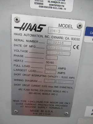 Used HAAS VM-3 Vertical Machining Centers Minnesota US | Machinesused.com #1503505