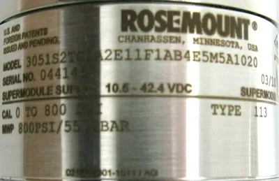 NEW ROSEMOUNT 3051S2TG3A2E11F1AB4E5M5A1020 PRESSURE TRANSMITTER 3051S*7092046
