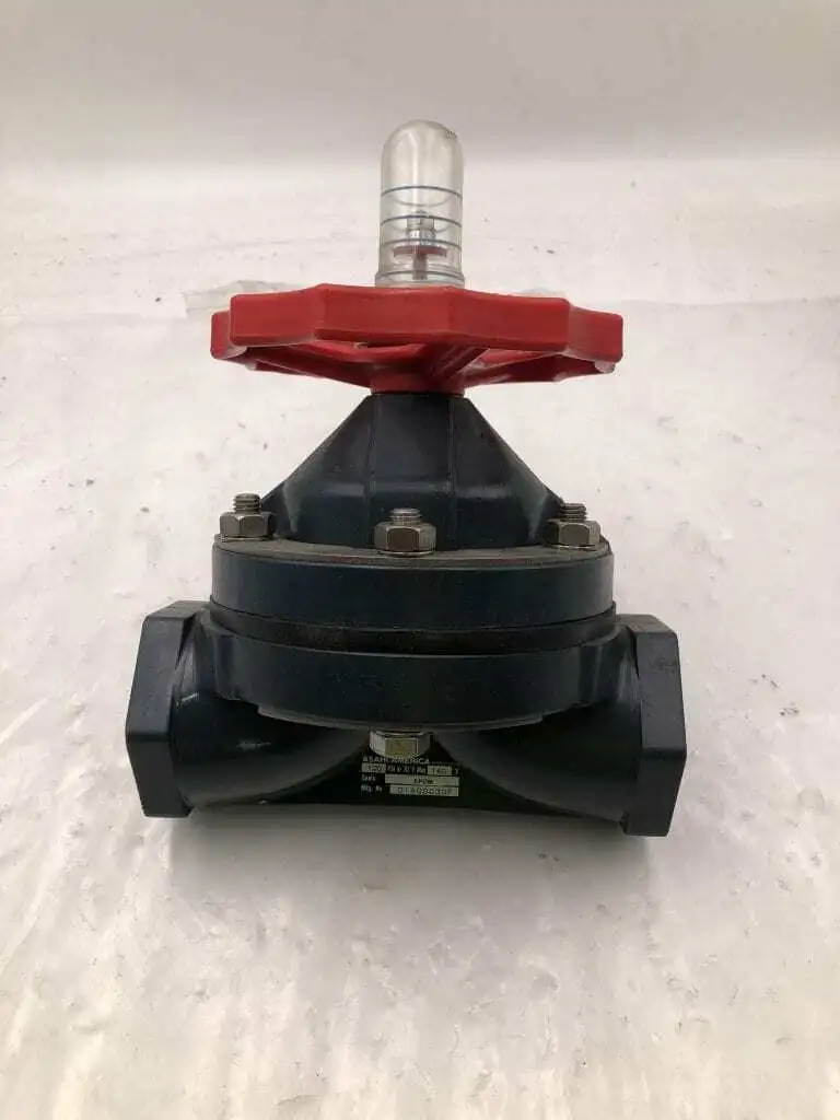 Asahi/America 01A00030F 2″ PVC Manual Diaphragm Valve 120PSI at 140°F