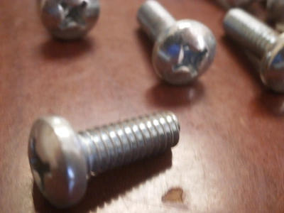 Pan Head Phillip Bolt (54 pieces) 1/4"-20 X 3/4" Zinc - Coarse Thread