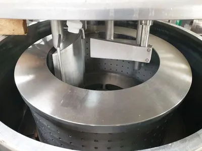 GFT V 63-U perforate basket centrifuge, Hastelloy C22.