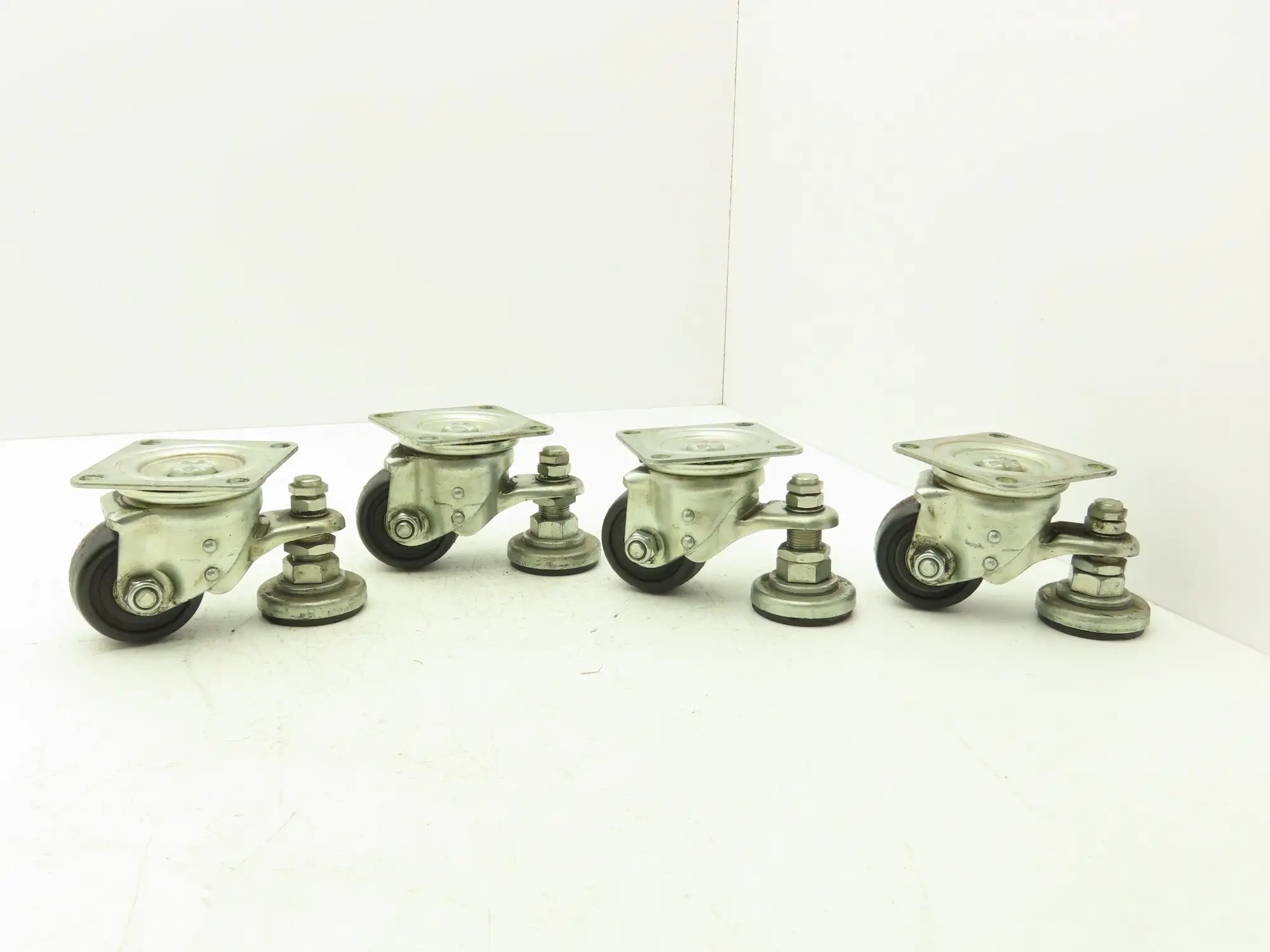 Caster Wheel 65x38mm (2-9/16"x1-1/2") With Stopper Brake Foot Lot of 4