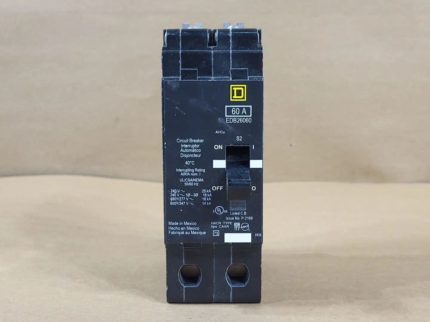 USED SQUARE D EDB26060