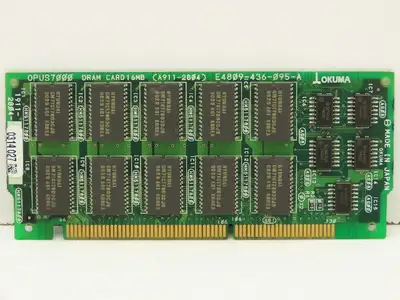 Okuma 1911-2804 Opus7000 DRAM Card 16MB Circuit Board