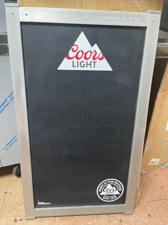 Used Falcon Restaurant Supply Used 48" x 24" x 1" Chalkboard Aluminum Framed Menu Board - COZ Restaurant Equipment (Miscellaneous) Illinois US | Falcon Restaurant Supply #1375263