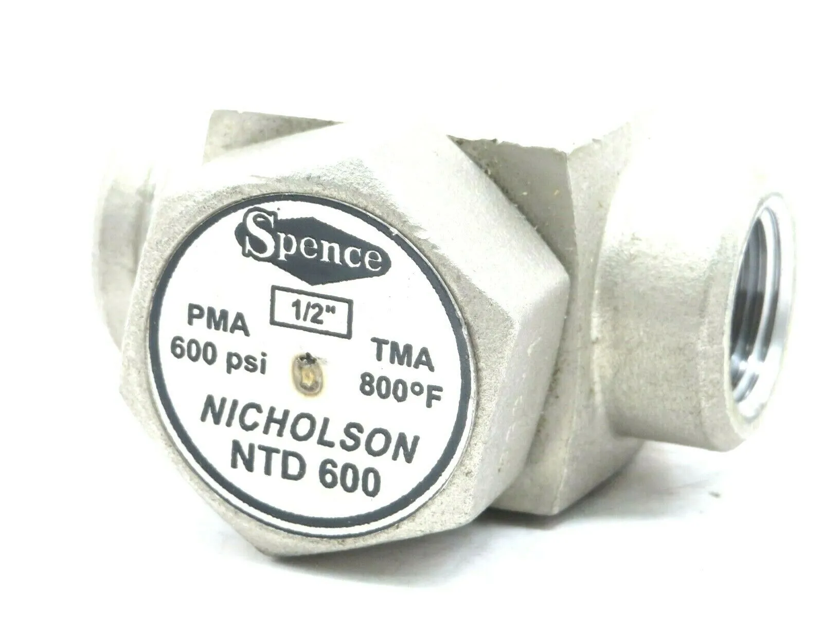 NEW SPENCE NTD-600 STEAM TRAP 1/2" 600PSI 800F NTD600