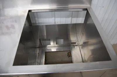 142-1095 61 3/4" Stainless Steel Soda Dispenser Work Table