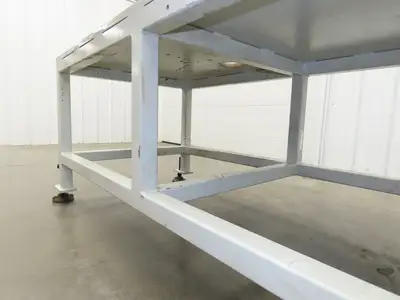 5/8" Steel Top Machine Base Welding Table Work Bench 65x31" Top 28-31" H