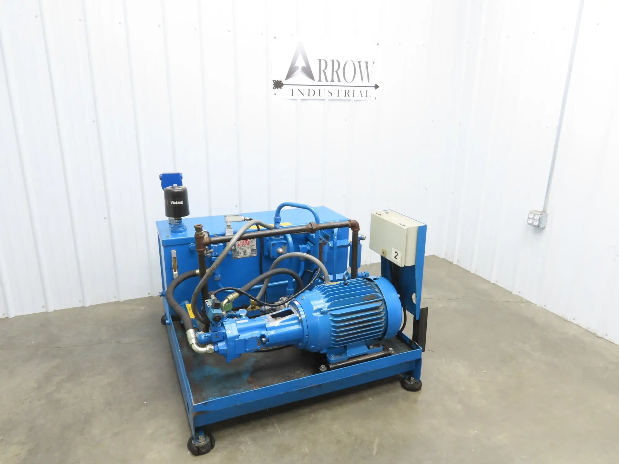 Eaton Vickers Hydraulic Power Unit 45 Gallon 19 GPM 3000PSI 20Hp 230/460V 3Ph