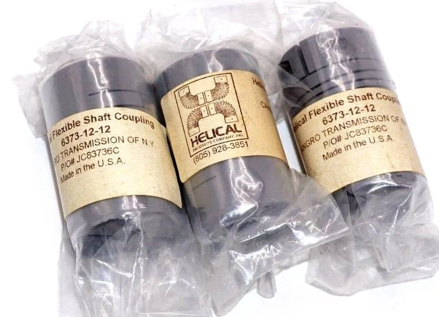 3 NEW HELICAL JC83736C FLEXIBLE SHAFT COUPLINGS