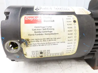 Dayton 4UA64 Self Priming Centrifugal Pump 3/4"NPT 3/4Hp 230/460V 3PH