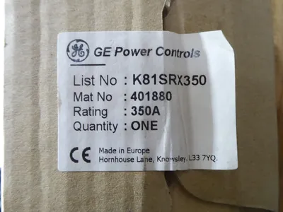 General Electric K81SRX350 Striker-H Motor Circuit Fuse 350 Amps New NIB
