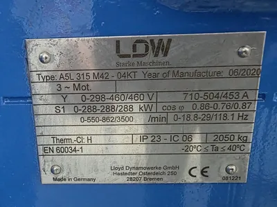 2020 Lloyd Dynamowerke GmbH (LDW) A5L 315 M42 - 04KT Testing Equipment | MD Equipment Services LLC (28)