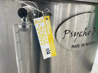 Used PSYCHO BREW DIRECT-FLAME BREW KETTLE/ MASH TUN 3.5BBL Brewing Equipment Michigan US | Miedema Asset Management Group #1580122
