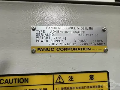 USED 2017 FANUC ROBODRILL A D21MIB5