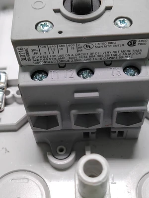 SIEMENS 3LD2164-0TB51 3 PHASE DISCONNECT SWITCH