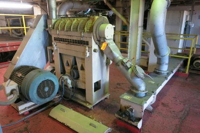 Satake rice sizer w/ screw conveyor