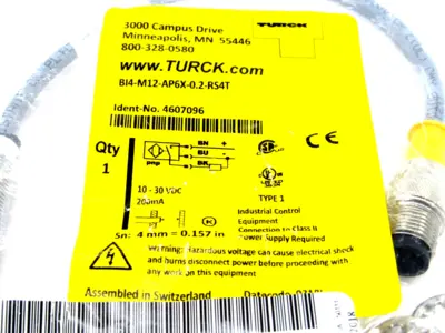 NEW TURCK BI4-M12-AP6X-0.2-RS4T SENSOR BI4M12AP6X02RS4T
