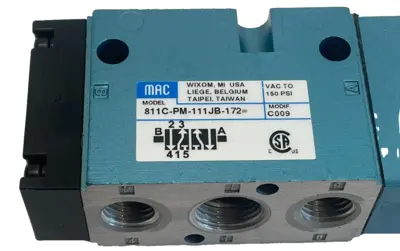 NEW MAC VALVES 811C-PM-111JB-172 SOLENOID VALVE 811CPM111JB172
