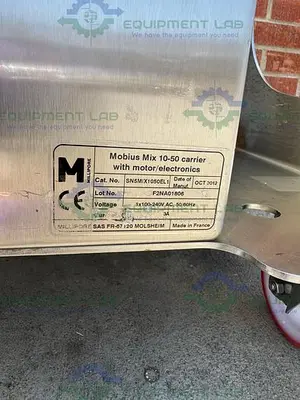 USED MILLIPORE MOBIUS MIX 10-50 CARRIER DISPOSABLE MIXER W/ MOTOR / ELECTRONICS