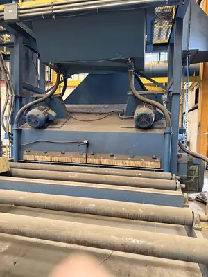 New | in-Stock 2008 BLASTEC 10' PLATE Roller Conveyor Shot Blaster Pennsylvania US | Shot Blasting Equipment #1292197