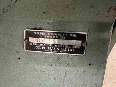 Used 1981 POITRAS _UNKNOWN_ Woodworking Vertical Band Saws California US | MachineryMax #1384749