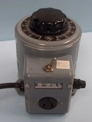 QTY. 1. SUPERIOR ELECTRIC POWERSTAT VARIABLE AUTO ...