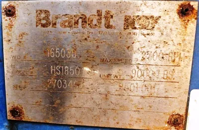 (4) NOV/Brandt HS-1850 oilfield decanter centrifuges, 316SS.
